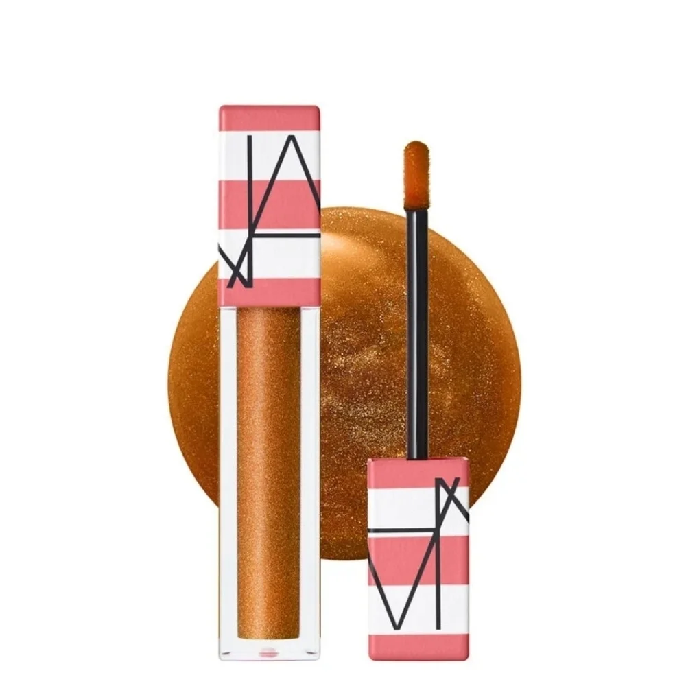 Nars Hot Escape Afterglow Lip Oil: Laguna (231 Shimmering Bronze), .17oz, NIB